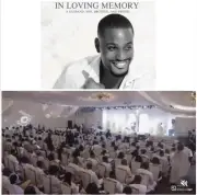 Pastor Ighodalo Prays for Alexx Ekubo's Widow at Service of Songs