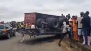 Truck Driver Dies in Lagos Ijegun Crash, Motor Boy Survives