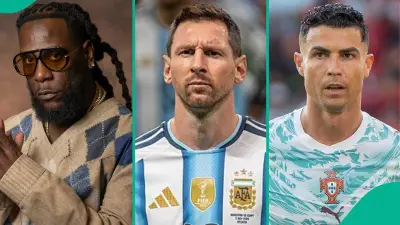 Burna Boy Names Jay Jay Okocha as GOAT Over Messi and Ronaldo