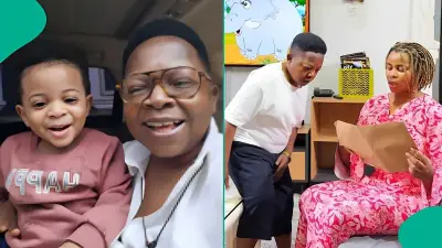 Fans Ask Aki 'Where Is Your Wife?' as He Celebrates Son's 2nd Birthday