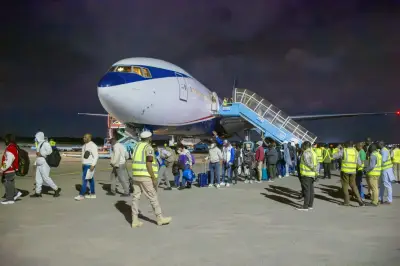 Fourth Batch of 282 Nigerians Evacuated from South Africa Arrives Lagos