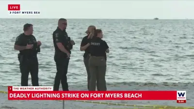 Lightning strike kills swimmer, injures three on Fort Myers Beach