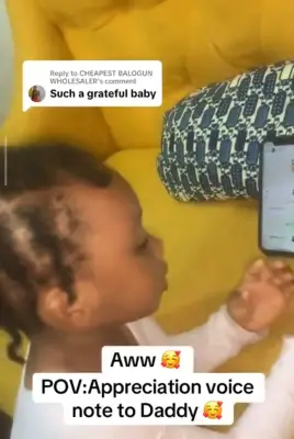 Little Girl's Sweet Voice Note to Dad Melts Hearts Online
