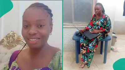 Nigerian Lady Buys First Laptop, Seeks Online Job Referrals on X