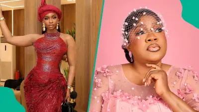 Priscilla Ojo and Toyin Abraham Reunite at Veekee James' Baby Dedication