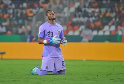 Super Eagles goalkeeper Stanley Nwabali nearly quit football after parents' death