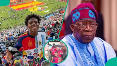 Tinubu's Son, Grandchildren Meet IShowSpeed at 2026 World Cup Final