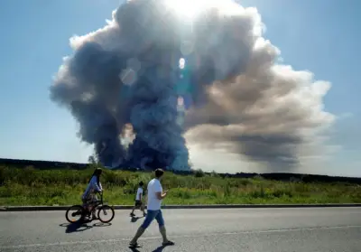 Ukrainian drone strikes kill eight in Russian warehouse attacks