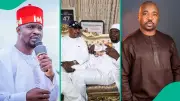 Baba Ijesha, Wife Visit MC Oluomo Days After Ooni Trip; Video Sparks Reactions