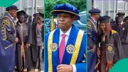 Davido's father Deji Adeleke praised for moment with first-class graduates