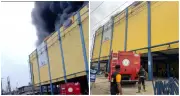 Fire Guts Popular Supermarket in Lagos, No Casualties Recorded