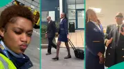 Flight attendant and pilot dad go viral with flexing TikTok video