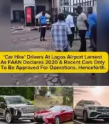 Lagos airport drivers protest FAAN's new directive for 2020 model cars