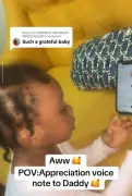 Little Girl's Sweet Voice Note to Dad Melts Hearts Online