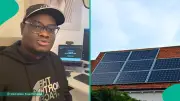 Nigerian in UK Uses 9 Solar Panels Despite 24/7 Electricity to Cut Bills