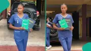 Nigerian Lady Celebrates Becoming Registered Nurse After Nursing School