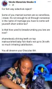 Nigerian Lady Slams Married Women Over Bare Minimum Praises
