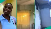 Nigerian Lady Spends Over N500,000 to Transform Father's Old Parlour, Video Goes Viral
