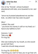 Nigerian Woman Narrates Friend's Boast About Faithfulness to Absent Husband