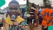 Nigerian Woman Shows Flood Damage to Husband's Car After It Was Moved