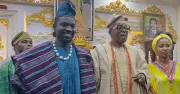 Nigerians react as VeryDarkMan gets 'Atayese I of Nigeria' title from Oluwo of Iwo
