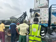 One dead, one injured in multiple crashes on Kara Bridge, Lagos