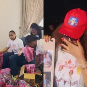 Regina Daniels in Tears as She Celebrates Sons' Birthday with Underprivileged Kids