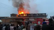Two Firefighters Collapse Battling Lagos Residential Building Fire