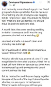 US-based Nigerian woman cut off by friend after advising him to dump fiancée