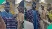 VDM Bags Prestigious Traditional Title From Oluwo of Iwo During Royal Palace Visit