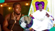 VeryDarkMan Prostrates Before Oluwo of Iwo During Palace Visit, Video Goes Viral