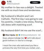 Woman's touching tribute to Muslim mother-in-law who defended her goes viral