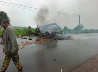 15 Passengers Burnt to Death in Niger State Auto Crash