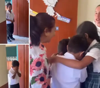 8-Year-Old Boy Overjoyed as Classmates Throw Him First Birthday Party