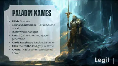 Awesome Paladin Names: 100+ Ideas for D&D, WoW & Fantasy Characters
