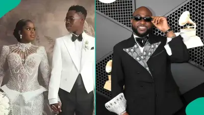 Davido Congratulates Peller and Jarvis on White Wedding