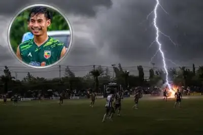Footballer Dies After Lightning Strike During Match in Thailand