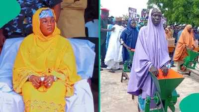 Jigawa First Lady Empowers Widows With Sewing and Grinding Machines