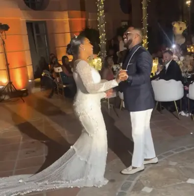 JJ Okocha's Playful Dance with Daughter Daniella at Her Spain Wedding