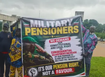 Military Pensioners Protest in Abuja Over Benefit Adjustment Delays