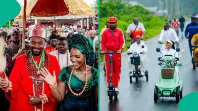 Olu of Warri and Wife Mark 5th Coronation with Special Ride Through Itsekiri
