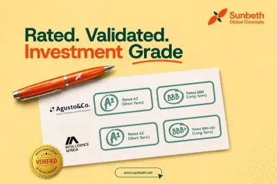 Sunbeth Global Gets Investment Grade Ratings from Agusto, IA