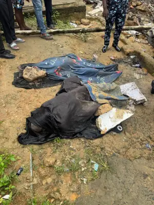 Two die as refuse dump collapses on building in Cross River
