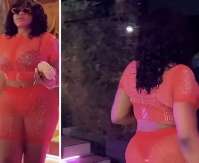 Uche Ogbodo Shows Off Post-Surgery Look in See-Through Outfit