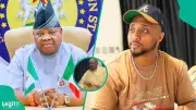 Adeleke, B-Red Jam in Home Studio After Osun Election Win