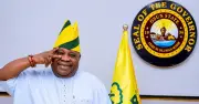 Adeleke prostrates before elder brother after receiving INEC certificate of return