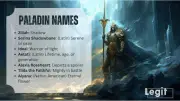Awesome Paladin Names: 100+ Ideas for D&D, WoW & Fantasy Characters