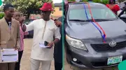 Bayelsa Businessman Gifts Son New Car at Secondary School Graduation