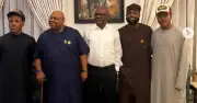 Davido playfully tells Wike 'I beat you guys' after Adeleke's Osun win