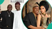 Davido's Dad Bows to Razaq Okoya in Viral Greeting Video